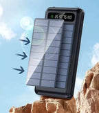POWER BANK 3 EN 1 SOLAR CON CABLES INTEGRADOS 20000 MA