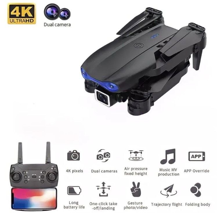 DRON PLEGABLE E99 CON DOBLE CÁMARA 4K