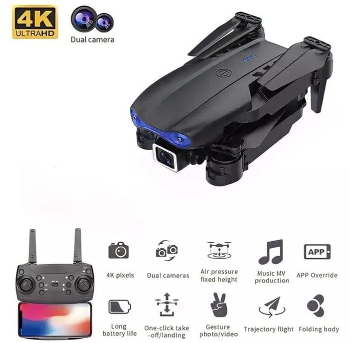 DRON PLEGABLE E99 CON DOBLE CÁMARA 4K