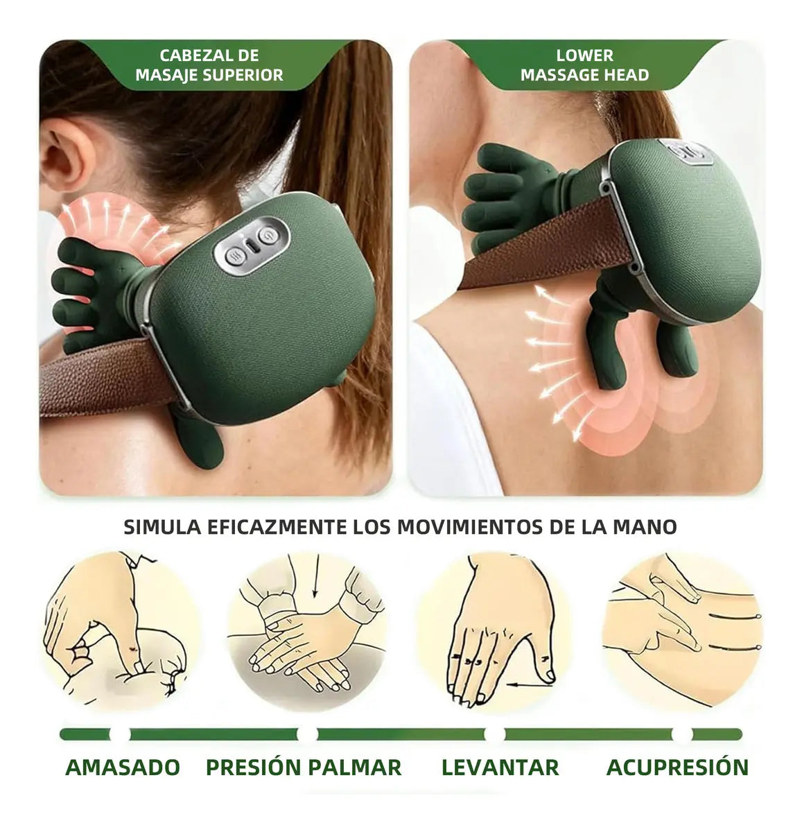 MASAJEADOR CERVICAL BIÓNICO 4D