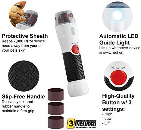 LIMA DE UÑAS ELÉCTRICA PARA MASCOTAS