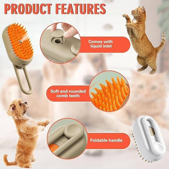 CEPILLO SPA PARA MASCOTAS CON VAPOR