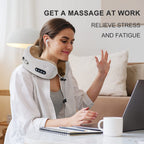 ALMOHADA CON MASAJEADOR CERVICAL, CALEFACCIÓN Y MEMORY FOAM