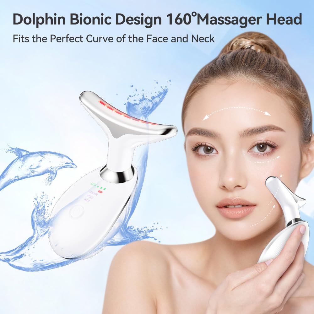 MASAJEADOR FACIAL CON LUCES LED