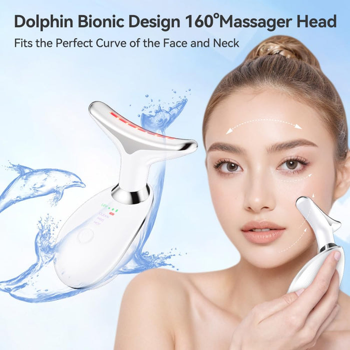 MASAJEADOR FACIAL CON LUCES LED