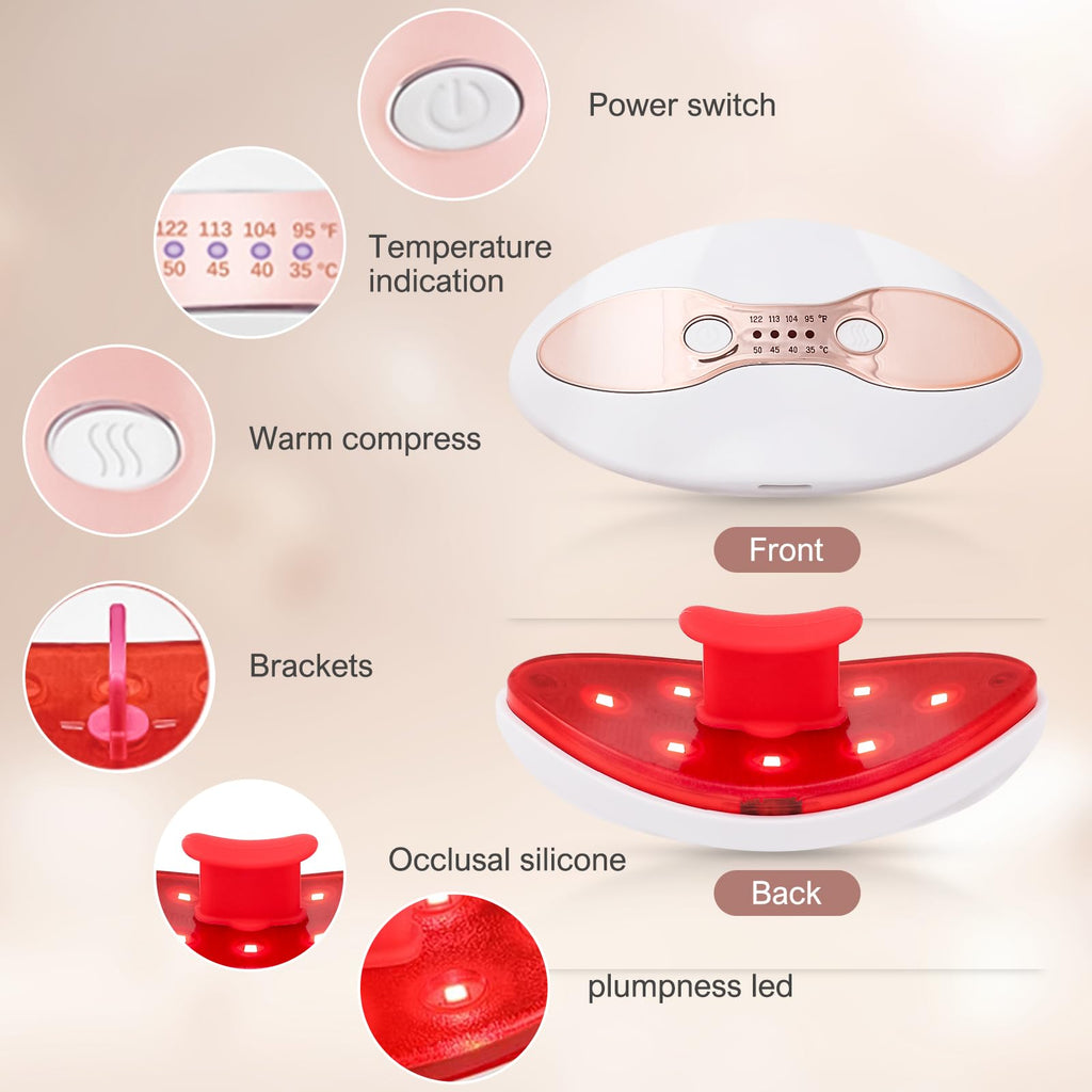 DISPOSITIVO LED FACIAL CON MASAJE SÓNICO — TRATAMIENTO PROFESIONAL EN CASA