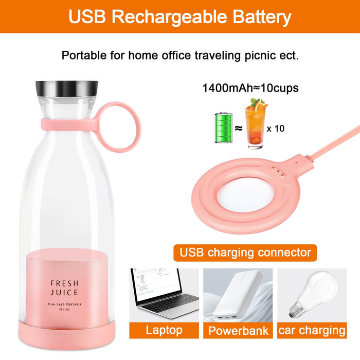 MINI LICUADORA PORTÁTIL RECARGABLE