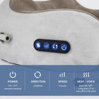 ALMOHADA CON MASAJEADOR CERVICAL, CALEFACCIÓN Y MEMORY FOAM