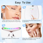 MASAJEADOR FACIAL CON LUCES LED