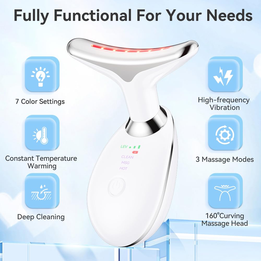 MASAJEADOR FACIAL CON LUCES LED