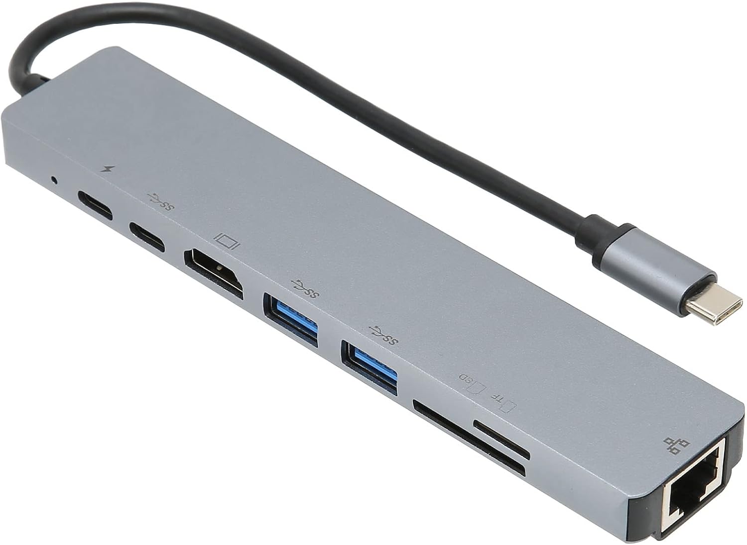 ADAPTADOR USB 8 EN 1 - HUB MULTIFUNCIÓN