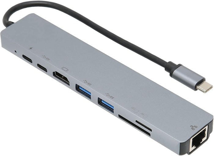 ADAPTADOR USB 8 EN 1 - HUB MULTIFUNCIÓN