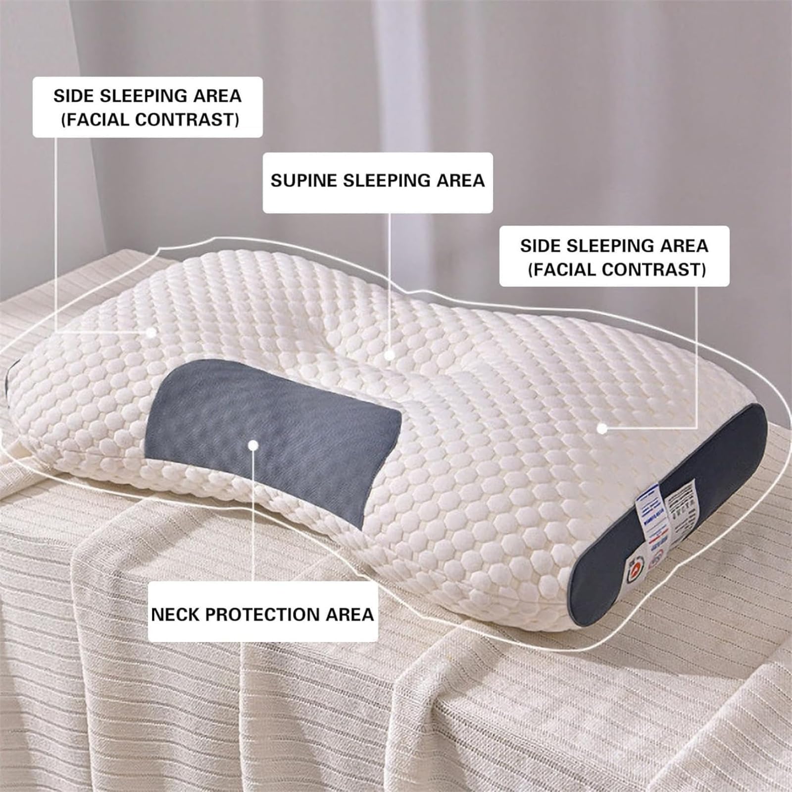 ALMOHADA ORTOPÉDICA PARA AYUDAR A DORMIR Y PROTEGER EL CUELLO