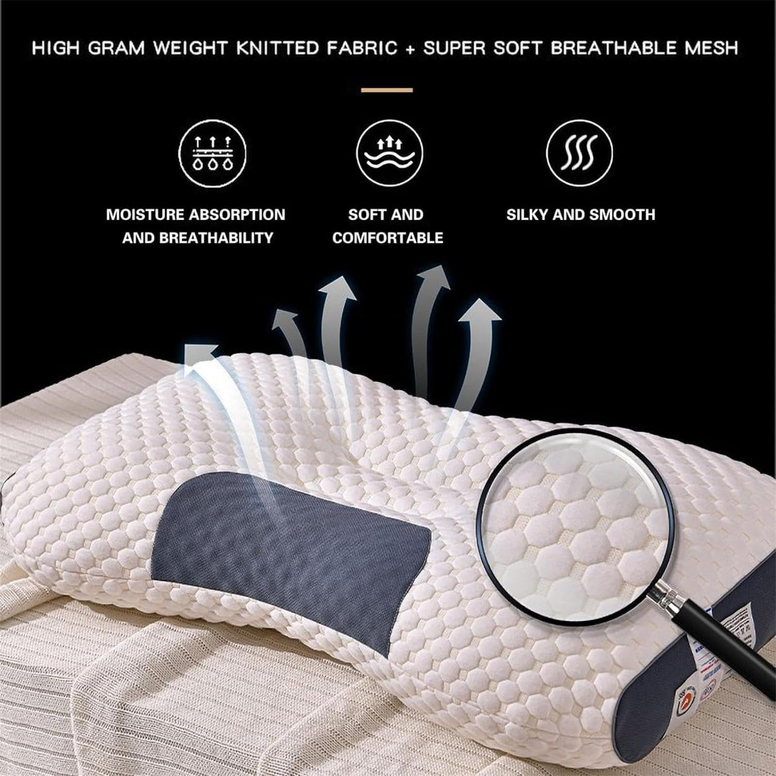 ALMOHADA ORTOPÉDICA PARA AYUDAR A DORMIR Y PROTEGER EL CUELLO