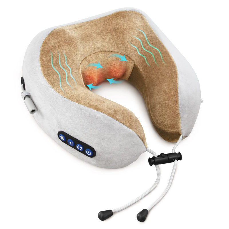 ALMOHADA CON MASAJEADOR CERVICAL, CALEFACCIÓN Y MEMORY FOAM