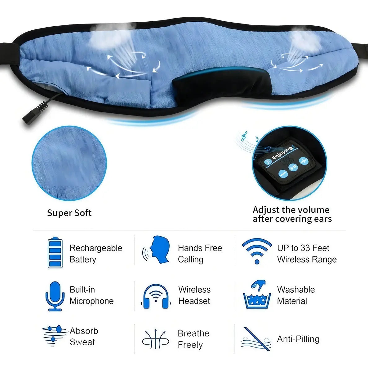 ANTIFAZ CON BLUETOOH Y MÚSICA