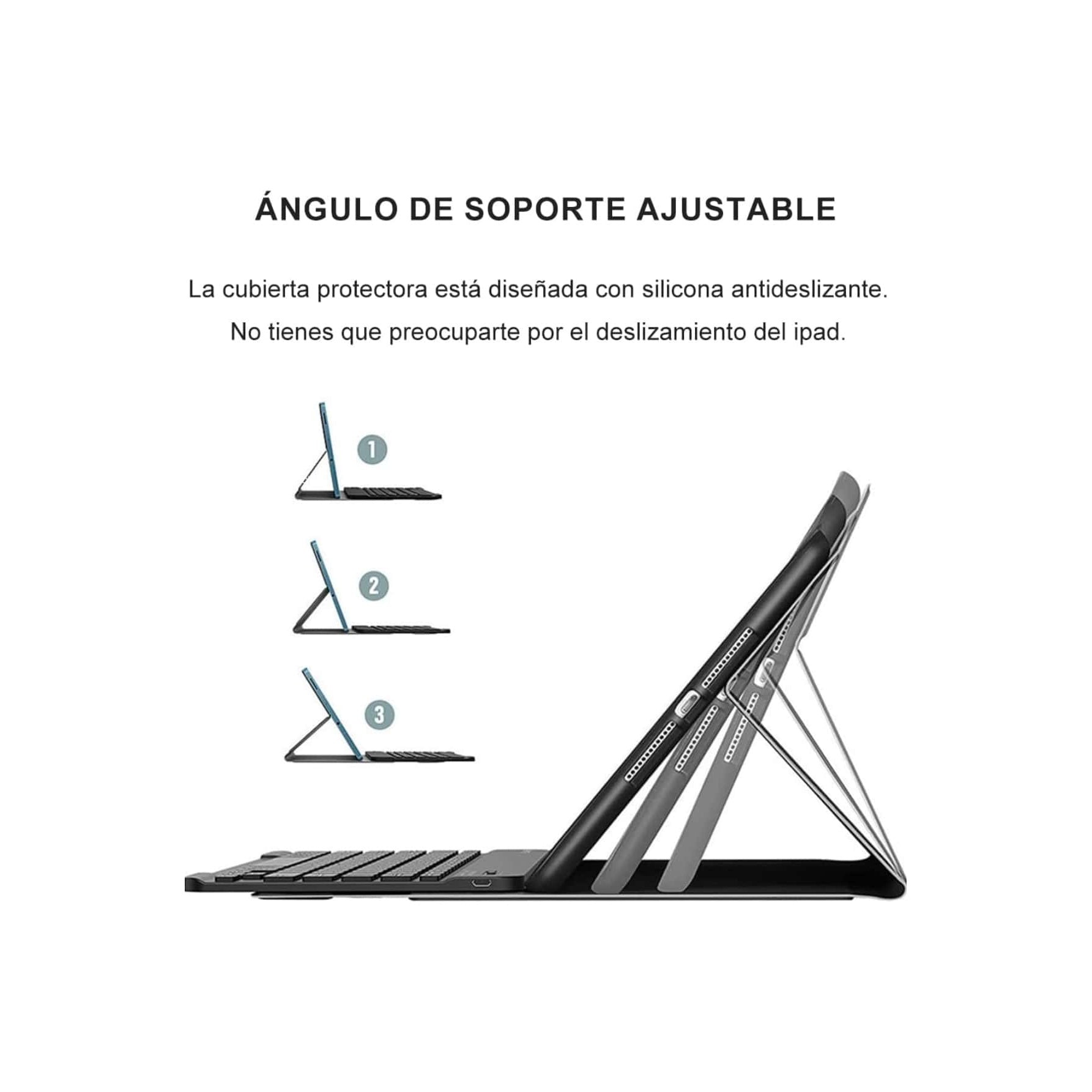 Estuche con Teclado Inalámbrico Profesional para iPad Ultraligero