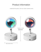 Lámpara de Pared Atardecer LED - Decoración + Luz Ambiental para Cualquier Espacio
