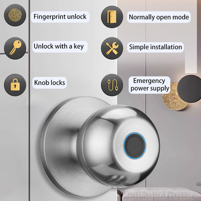 Cerradura Inteligente WiFi con Huella Dactilar - Sistema de Seguridad Moderno