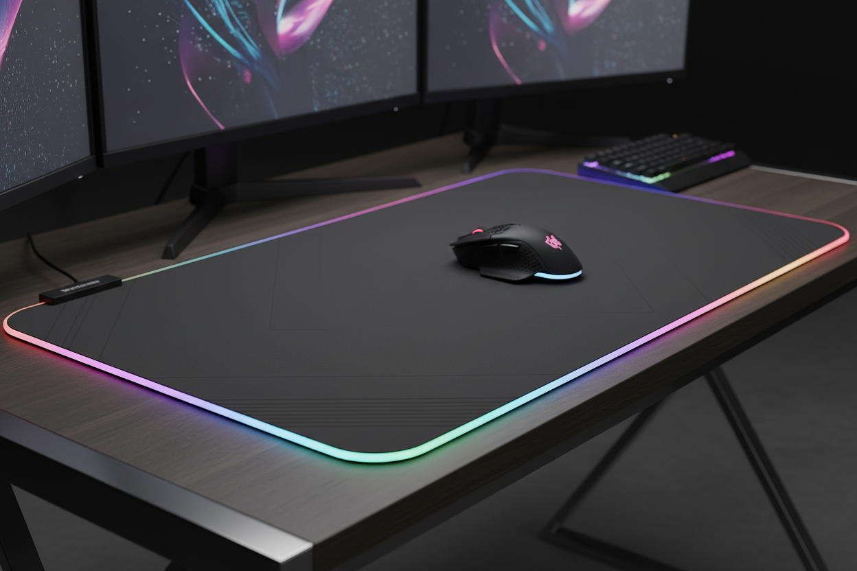 MOUSE PAD RGB GAMING ILUMINADO
